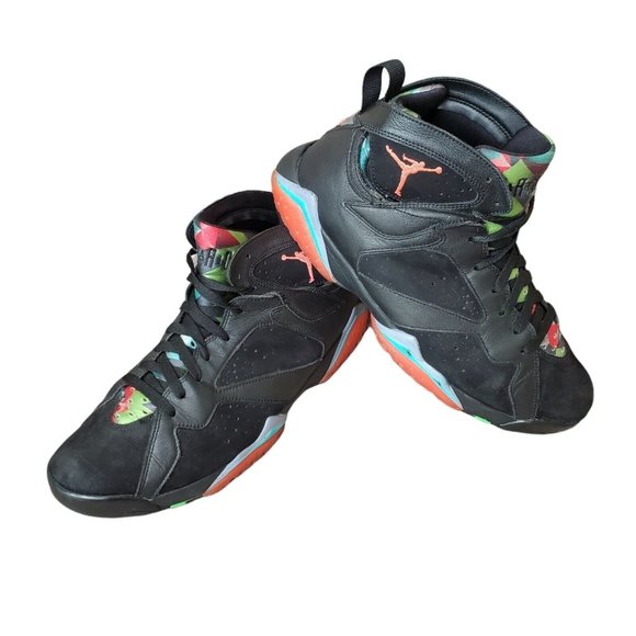 Nike Air Jordan 7 VII Retro 30th Barcelona Nights Size 11.5 Sneakers 705350-007 - Picture 3 of 9